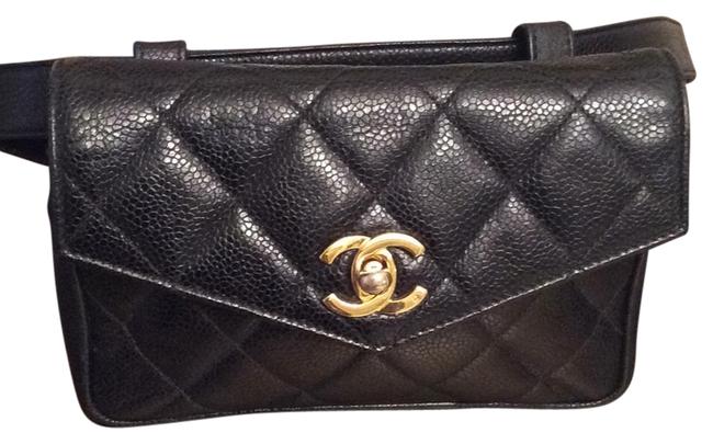 Chanel Black Caviar Cross Body Bag 