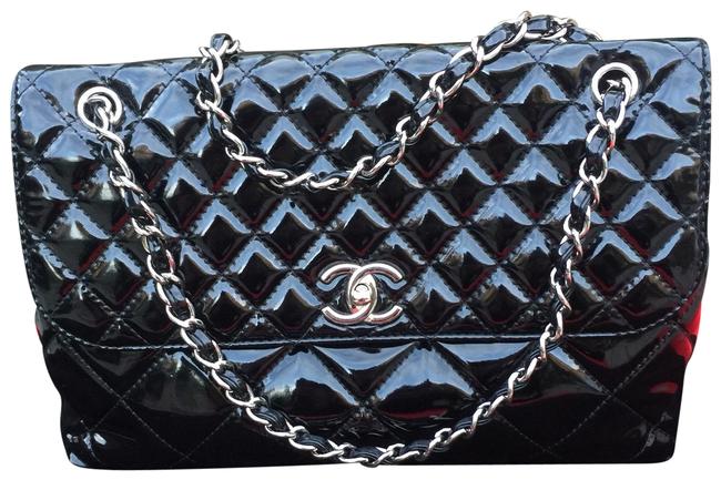 Chanel Mini Quilted Cc Flap Black Denim Cross Body Bag 