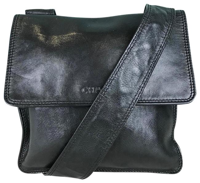 Chanel Black Leather Cross Body Bag 