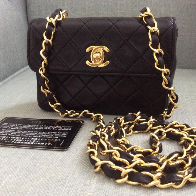 Chanel Black Mini Flap Cross Body Bag 