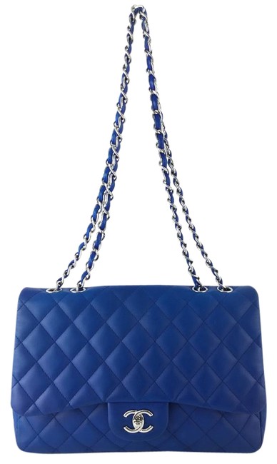 Chanel Blue Leather Cross Body Bag 