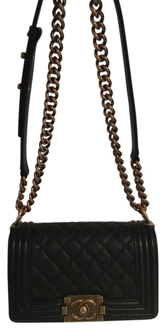 Chanel Boy Black Cross Body Bag 