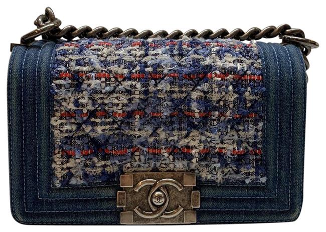 Chanel Boy Blue Denim Cross Body Bag 