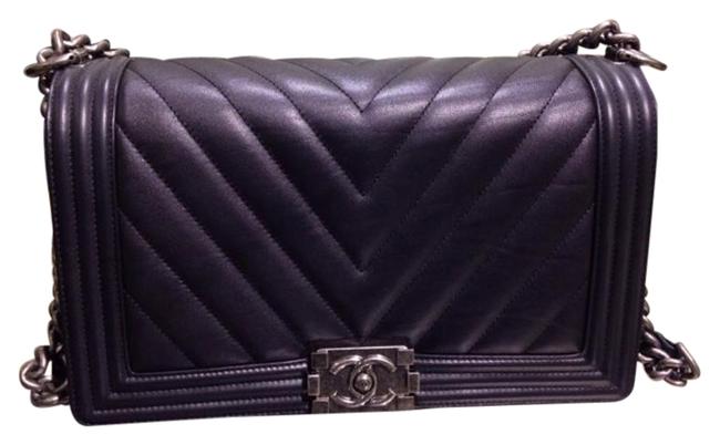 Chanel Boy Chevron Cross Body Bag 