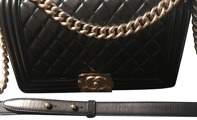 Chanel Boy Lambskin Leather Cross Body Bag 