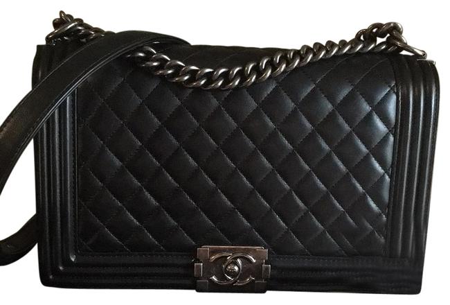 Chanel Boy Le Lambskin Cross Body Bag 