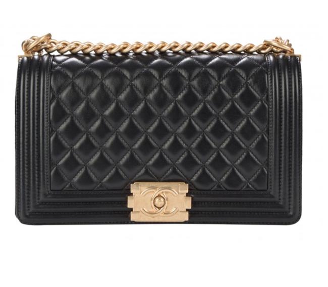 Chanel Boy Medium Black Cross Body Bag 