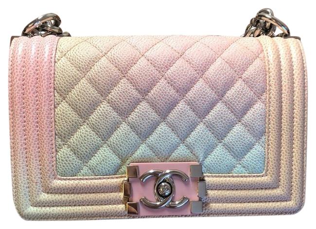 Chanel Boy Small Rainbow Le Caviar Cross Body Bag 
