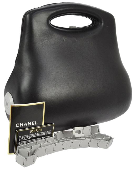 Chanel Butt In Lambskin Rare Black Leather Cross Body Bag 