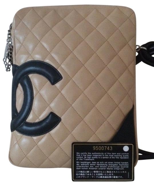 Chanel Cambon Camel Leather Cross Body Bag 