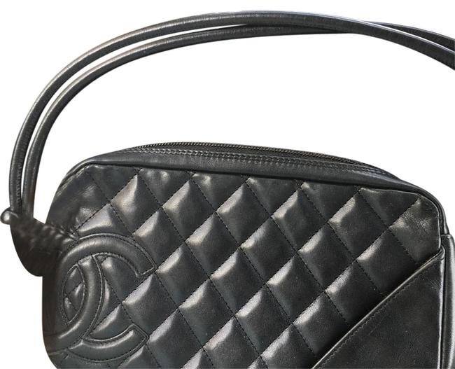 Chanel Cambon Shoulder Cambon Not Black Leather Cross Body Bag 