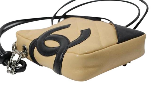 Chanel Cambon Small Beige Lambskin Cross Body Bag 