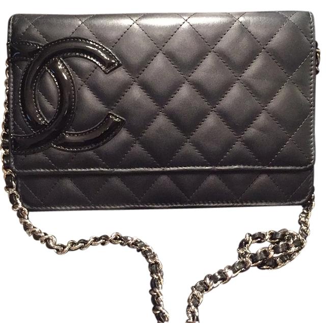 Chanel Wallet on Chain Cambon Black Leather Cross Body Bag 