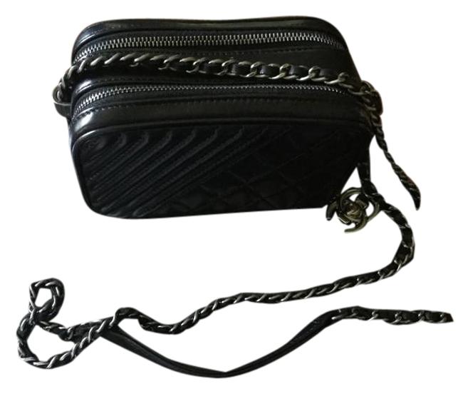Chanel Camera Case Boy Coco Black Calfskin Leather Cross Body Bag 