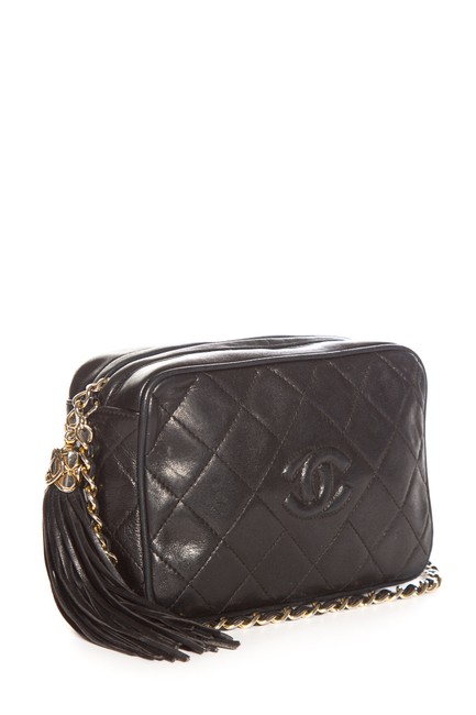 Chanel Camera Quilted Vintage Deep Navy Leather Cross Body Bag 