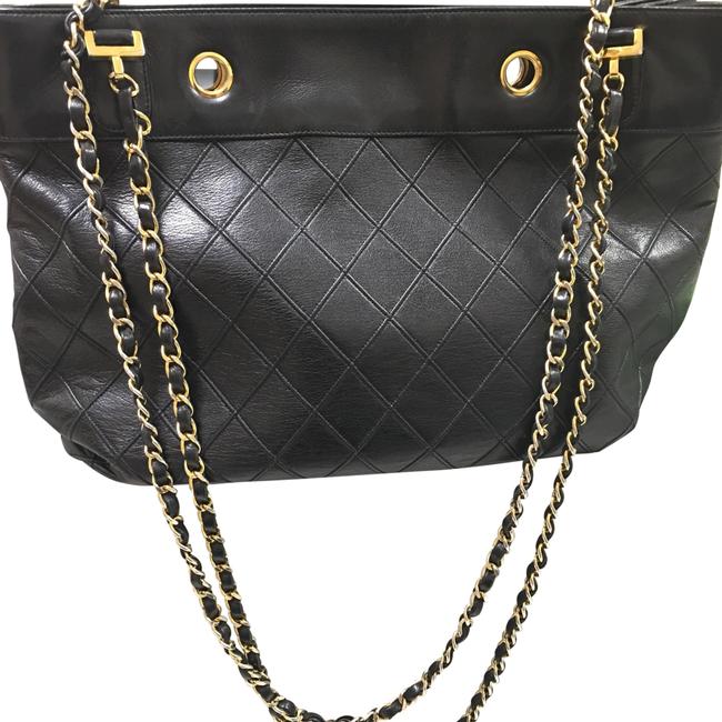 Chanel Shoulder Chain Back Lambskin Leather Cross Body Bag 