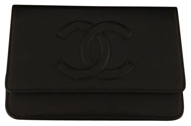 Chanel Chain Wallet Black Cross Body Bag 