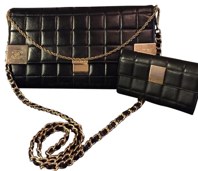 Chanel Chocolate Bar Lambskin Cross Body Bag 