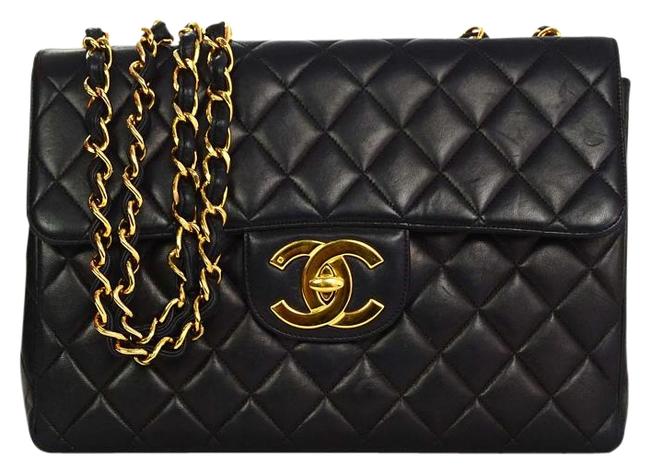 Chanel Classic Flap Jumbo Lambskin Single with Ghw Cross Body Bag 