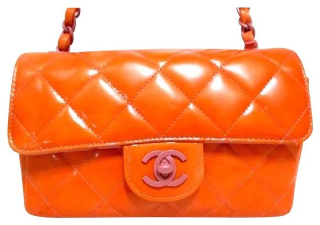 Chanel Classic Flap Quilted Cc Patent Small Cross Body Bag 