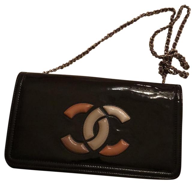 Chanel Classic Flap With Earth Tone Cc Patent Leather Cross Body Bag 