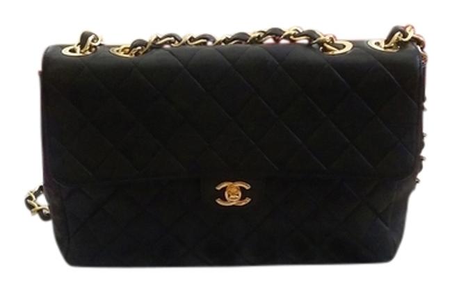 Chanel Classic Jumbo Blue Leather Cross Body Bag 