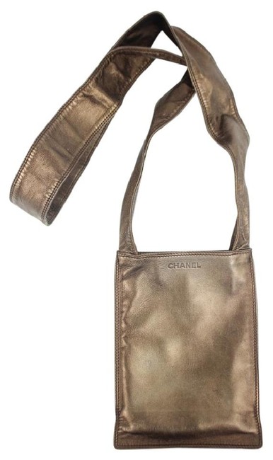 Chanel Copper Ccty18 Bronze Lambskin Cross Body Bag 