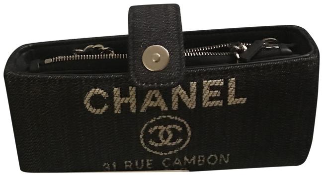 Chanel Deauville Denim Mini Blue Canvas Cross Body Bag 