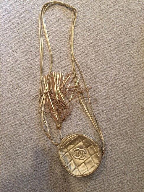 Chanel Gold Cross Body Bag 