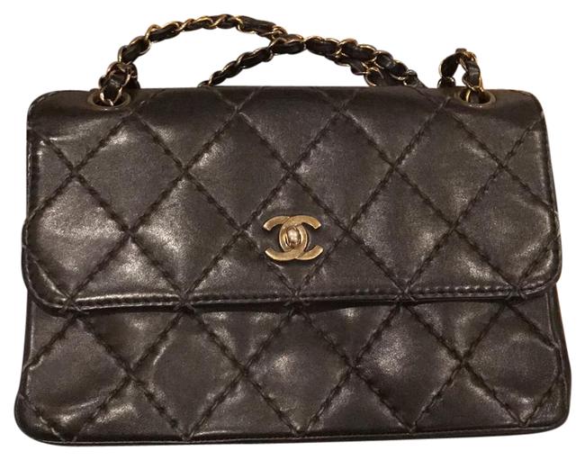 Chanel Handbag Black Cross Body Bag 
