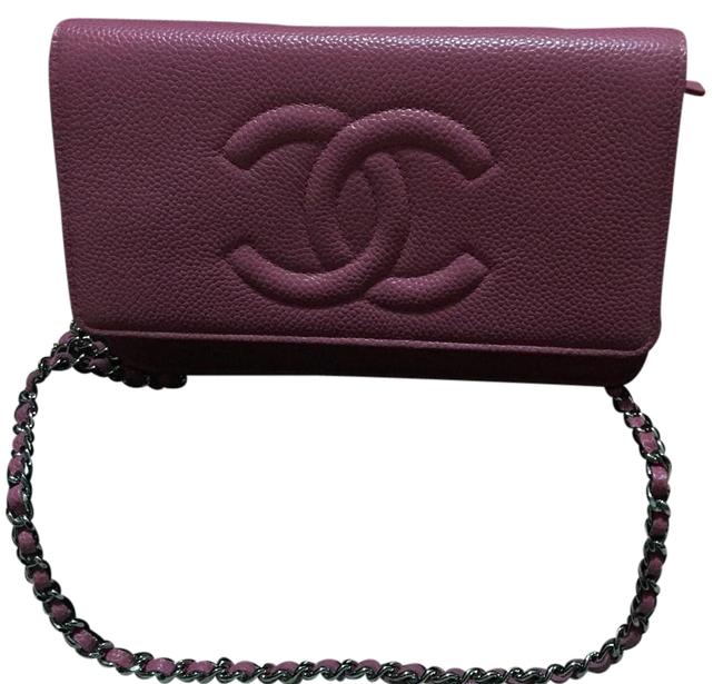 Chanel Hot Pink Caviar Cross Body Bag 