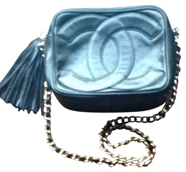 Chanel Lamb Skin Black Cross Body Bag 