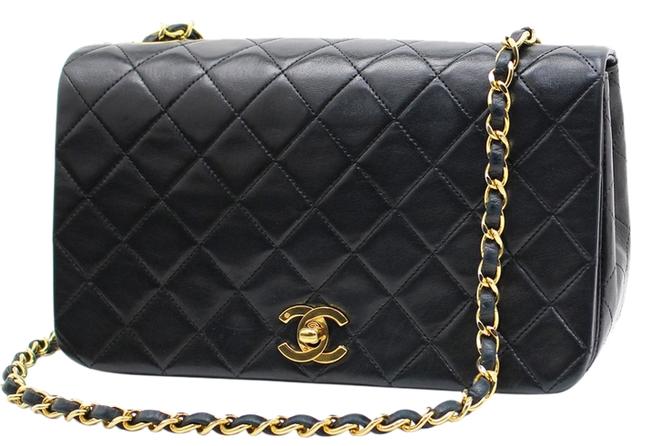 Chanel Lambskin 3way Black Leather Cross Body Bag 