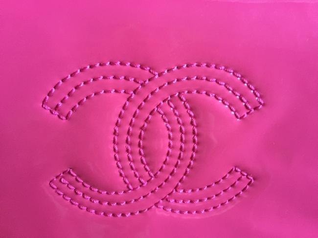 Chanel Lipstick Pink Vinyl Cross Body Bag 