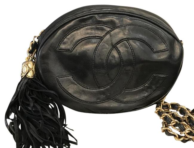 Chanel Logo Vintage Oval Cross Body Bag 
