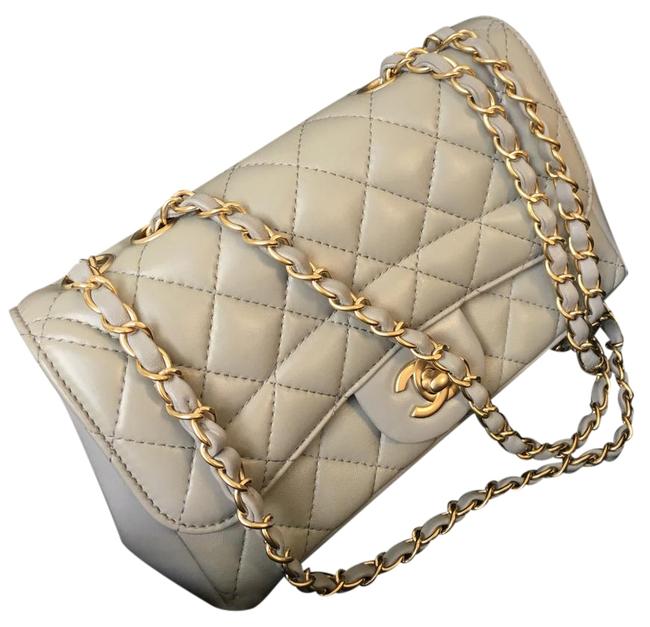 Chanel Mademoiselle Sale Chic Flap Mini Grey Lambskin Leather Cross Body Bag 