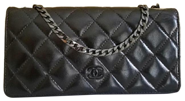 Chanel Matelasse Quilted Woc Black Cross Body Bag 