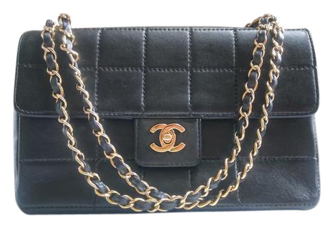 Chanel Medium Black Leather Cross Body Bag 