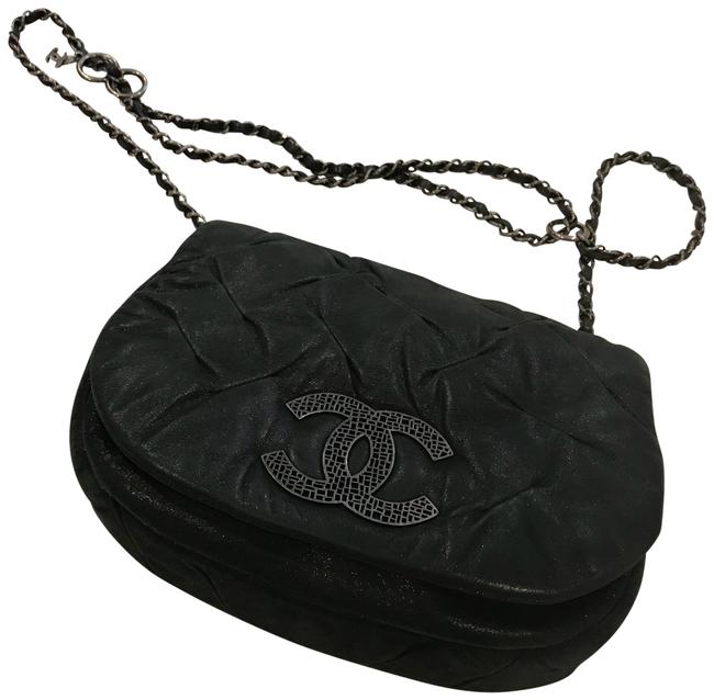 Chanel Messenger Iridescent Black Cross Body Bag 