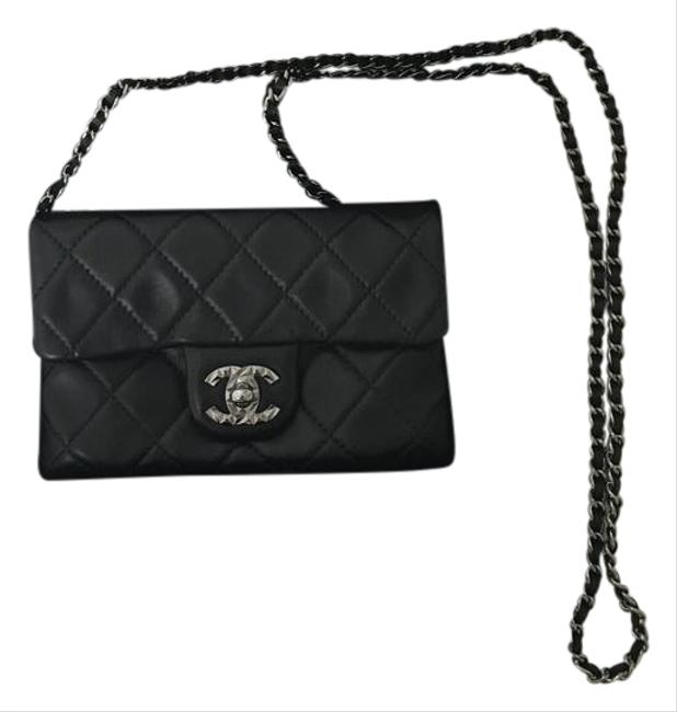 Chanel Mineral Nights Mini Black Leather Cross Body Bag 