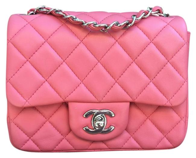 Chanel Mini Pink Leather Cross Body Bag 