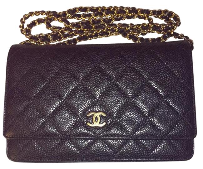 Chanel Only Today Black Caviar Cross Body Bag 