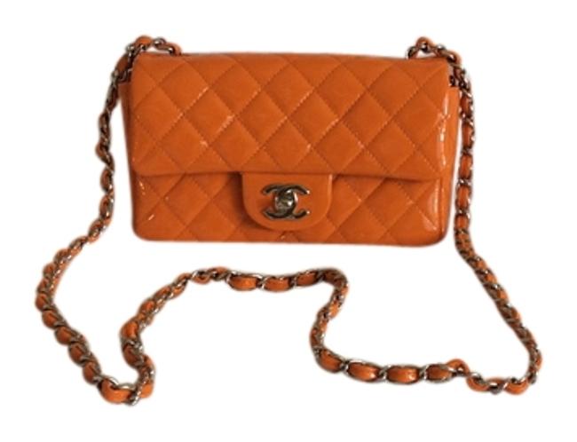 Chanel Orange Patten Cross Body Bag 