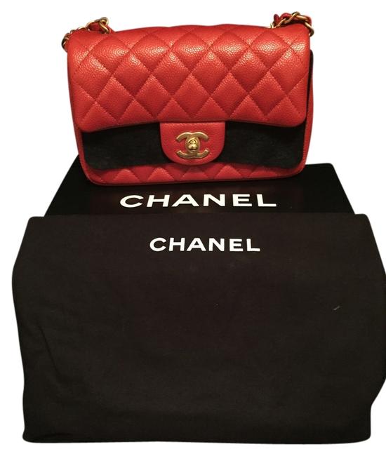 Chanel Pearly Orange Red Cross Body Bag 