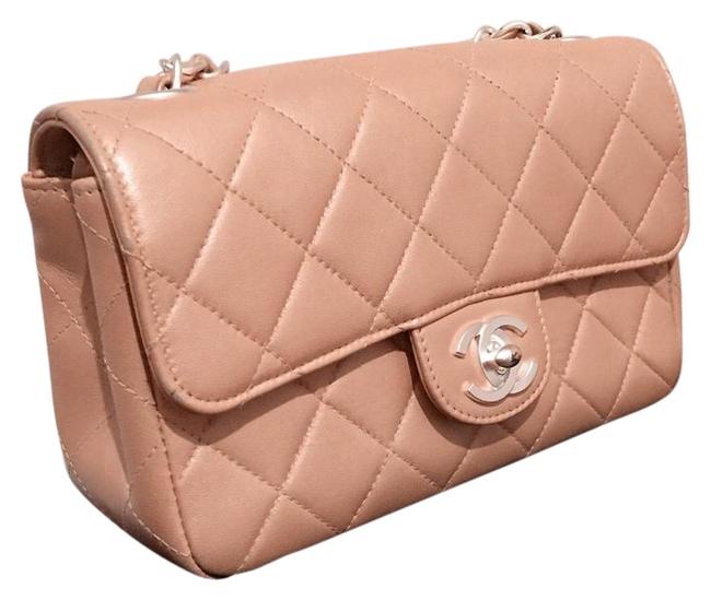 Chanel Pink Lambskin Cross Body Bag 