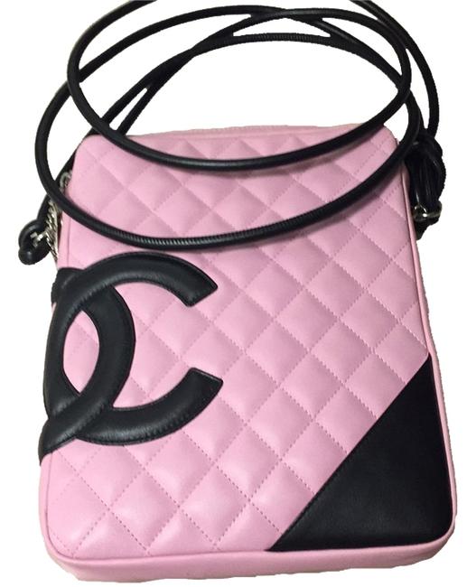Chanel Pink Leather Cross Body Bag 