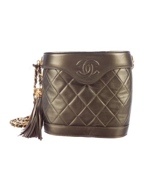Chanel Quilted Lambskin Canteen Vintage Cross Body Bag 