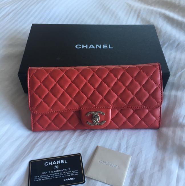 Chanel Red Leather Cross Body Bag 