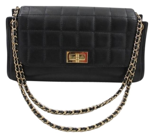 Chanel Resissue Black Lambskin Cross Body Bag 