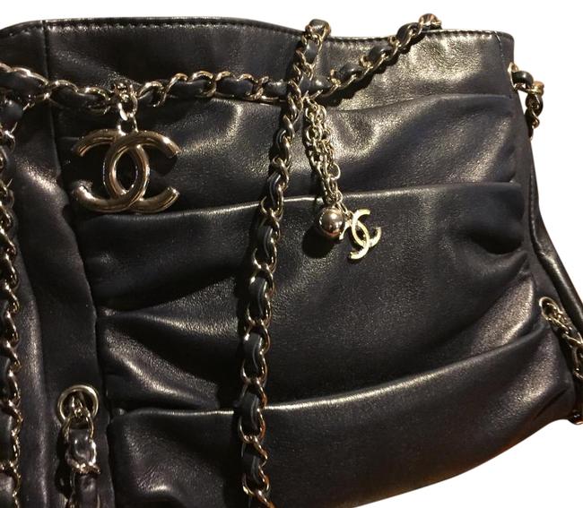 Chanel Sharpie Navy Lambskin Leather Cross Body Bag 